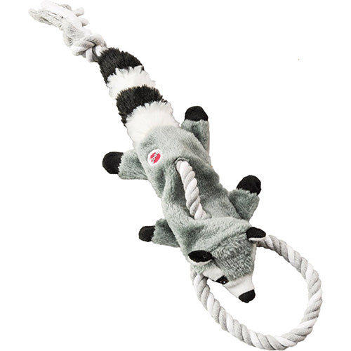 Mini Skinneeez Tugs - Hondenspeelgoed - Wasbeer - 35 cm
