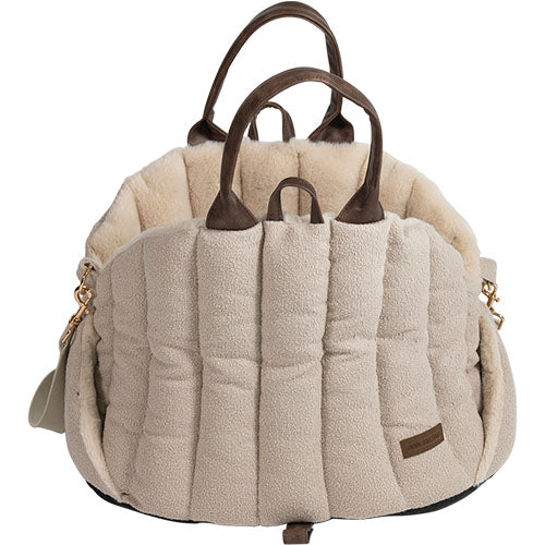 Animal Boulevard Home&amp;Away Stadstas/ Draagtas Diana Boucle - Verkrijgbaar in Beige en Bruin