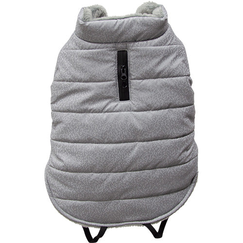 Jack and Vanilla 5th Avenue Dogwalk jas met fleece grijs