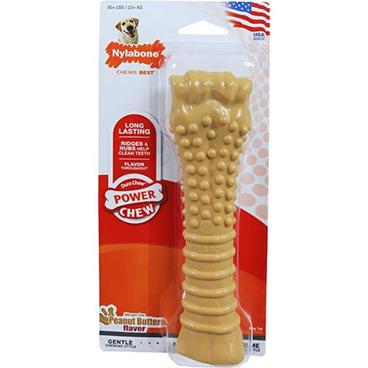 Nylabone dura chew harde bijters regular pindakaas