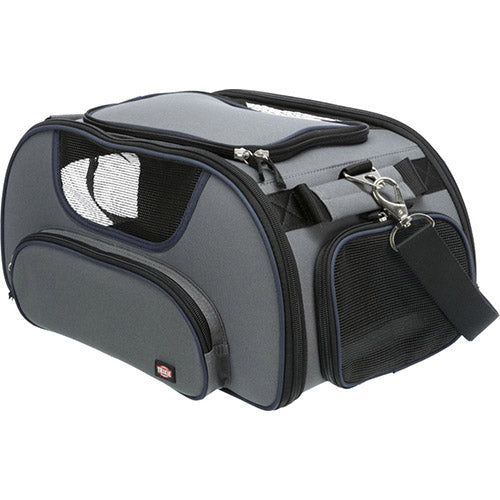 Trixie Vliegtuigtas Wings - Hondendraagtas - 46x28x23 cm Grijs Blauw