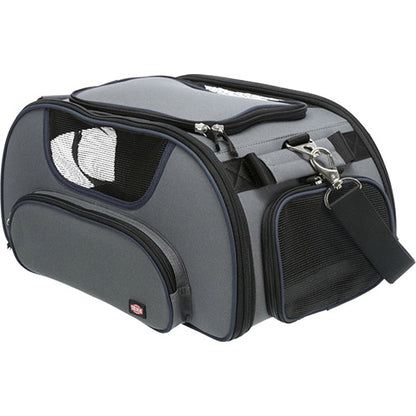 Trixie Vliegtuigtas Wings - Hondendraagtas - 46x28x23 cm Grijs Blauw