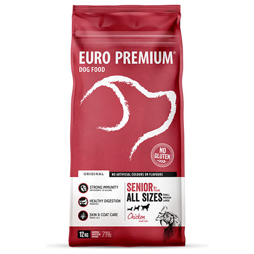 Euro-Premium senior chicken &amp; rice 12kg