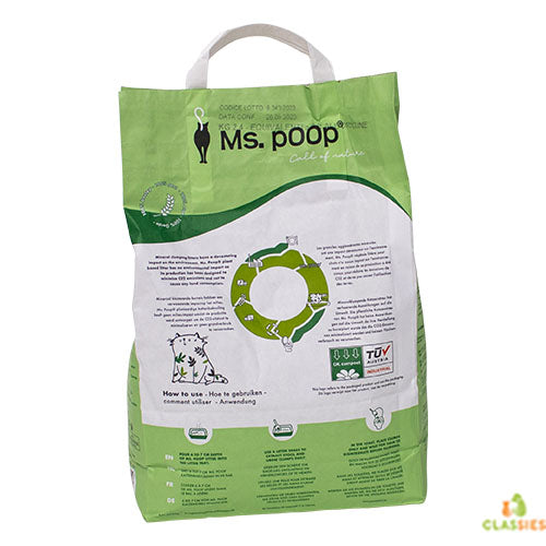 Ms.POOP CALL OF NATURE Plant - Klonterende Kattenbakvulling - 6 of 20 liter