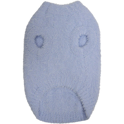 Jack and Vanilla Dogwalk Sweater Plush Milano - Zachte Warme Hondentrui - Kleur: Blauw - Verkrijgbaar in 6 maten
