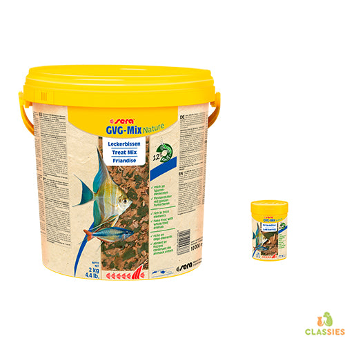 sera GVG-Mix Nature - Mischung aus Flocken und getrockneten Tieren