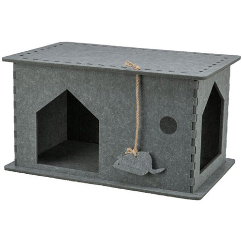 Trixie Schuilplaats Lene - Kattenhuis uit Vilt - Afmetingen: 54×30×35 cm