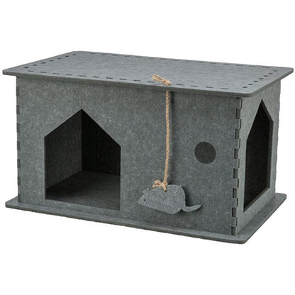 Trixie Schuilplaats Lene - Kattenhuis uit Vilt - Afmetingen: 54×30×35 cm