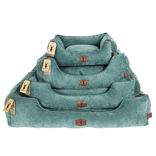 Boony est1941 hondenmand orthopedisch emerald groen