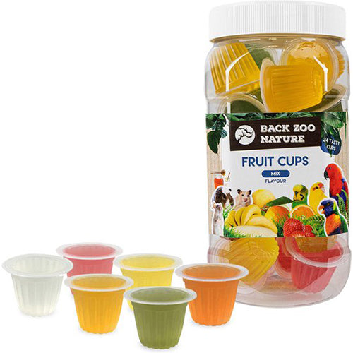 Zoofaria Fruitkuipje Papegaai Vogelsnack - Mix - 24 Stuks Classies