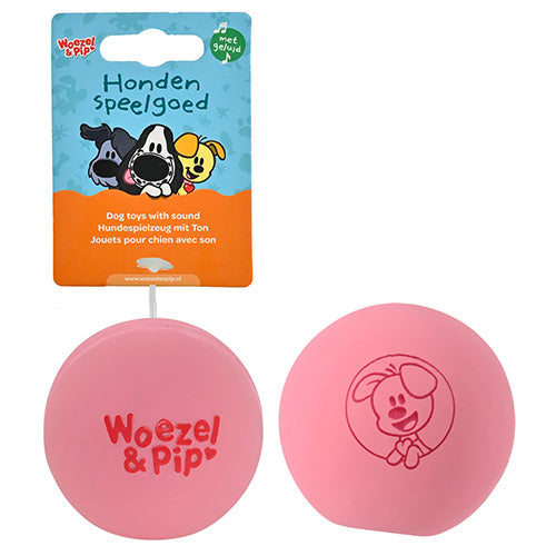 Woezel &amp; Pip Hondenspeelgoed - Latex Bal 7,5 cm - Verkrijgbaar in 4 kleuren