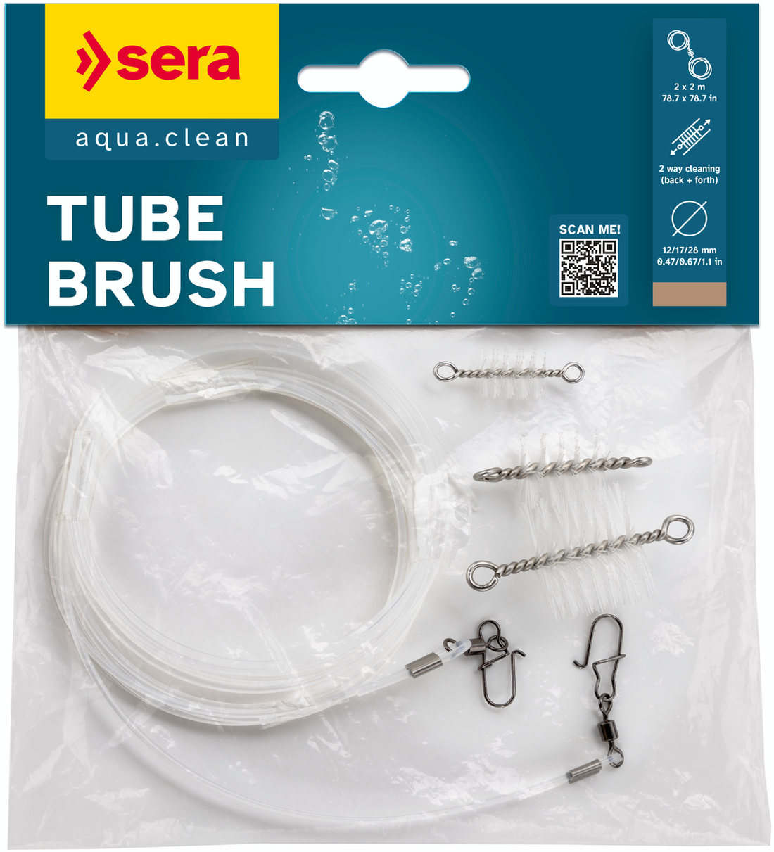 sera Tube Brush Nettoyant pour tuyaux flexibles