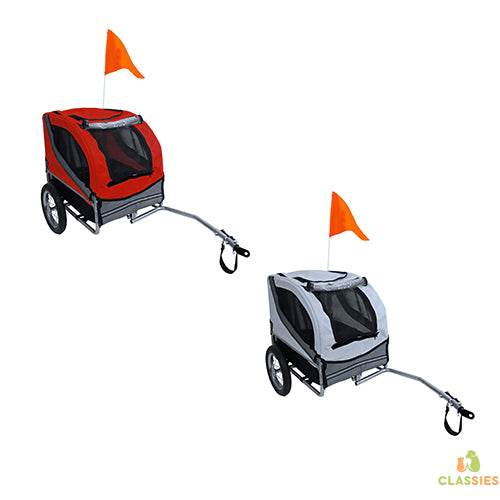 Boony Fietskar runner 1 rood - grijs tot 25 kg