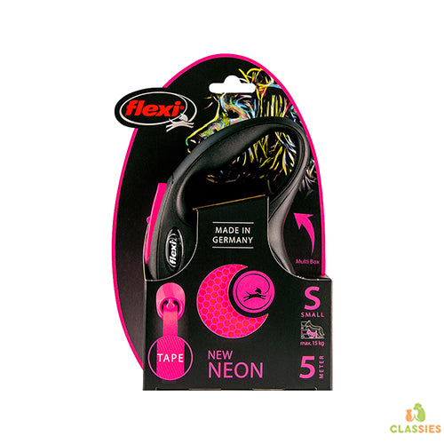 Flexi ruban rétractable flashy New néon - réfléchissant