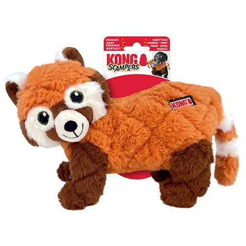 Kong hond scampers red panda medium 26 cm