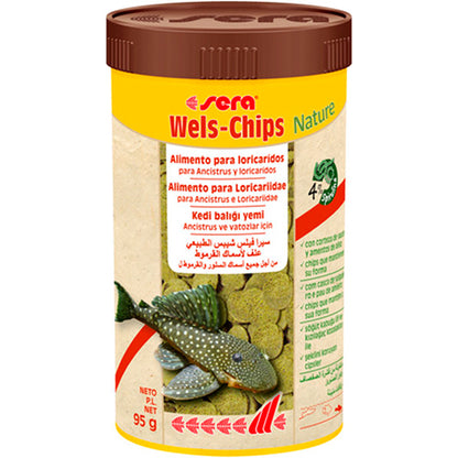sera Wels-Chips Nature - 100 - 250 - 1000 ml - 3,8 kg