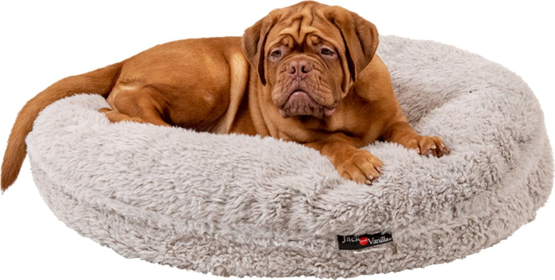 Jack and Vanilla Shell Puff Donut Hundekissen