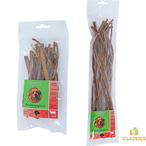 Natuurlijke Snack Rund - Runderspaghetti verkrijgbaar in 15 of 35 cm Classies