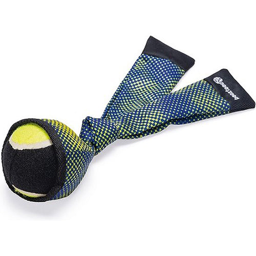 Beeztees Hondenspeelgoed Nylon Fetch Ballenwerper - Blauw/Geel - Afmetingen: 29x8x8 cm