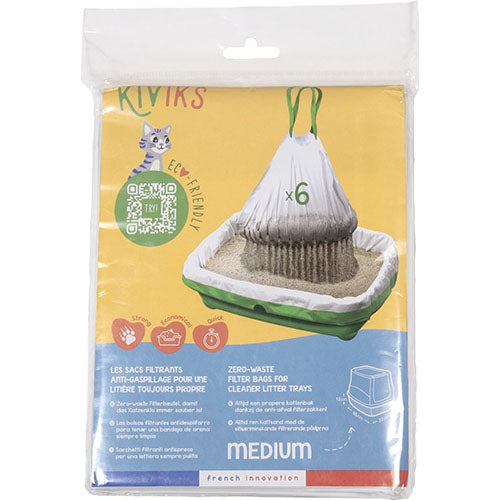 Kiviks kattenbakzak met filter - zeef - 3 maten