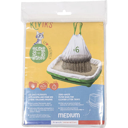 Kiviks kattenbakzak met filter - zeef - 3 maten