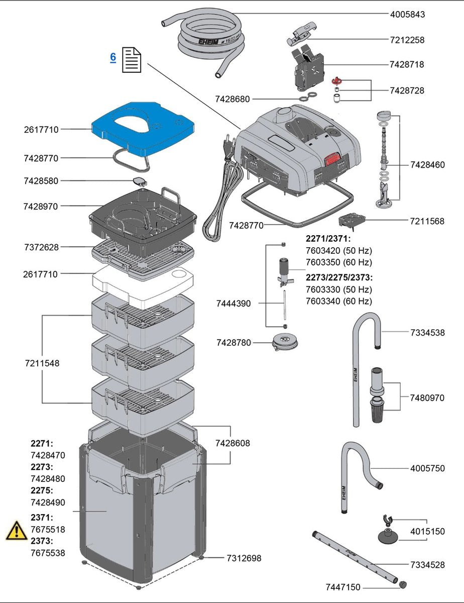 Eheim Professioneel 4  - Aquariumfilter - 180-350 L