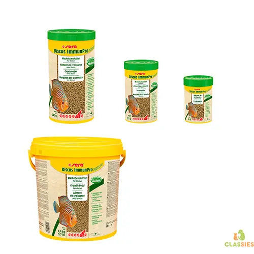 sera Discus ImmunPro Nature 100 - 250 - 1000 ml - 4,4 kg Classies