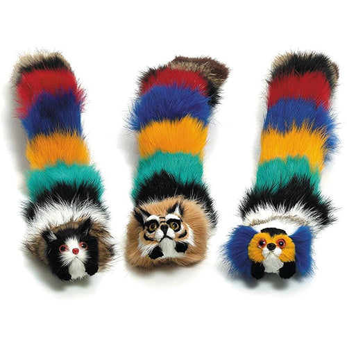 Pluche worm met catnip 20 cm