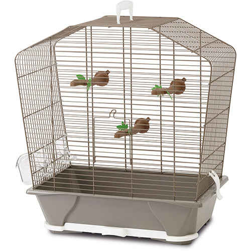 Savic Vogelkäfig Camille 30 - grau - 45 x 25 x 48 cm