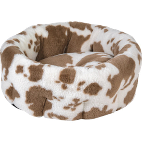 Animal Boulevard Cow Plush Hoge Mand Wit/Mokka - Verkrijgbaar in 2 maten