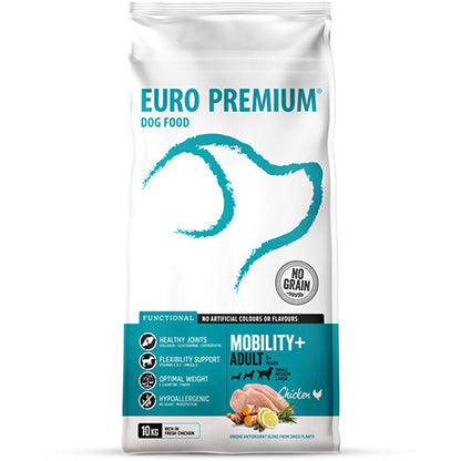 Euro Premium Adult Mobility + Graanvrij Chicken 10 kg