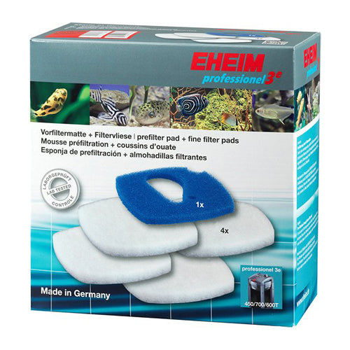 Eheim filtermat/vlies 1x blauw+4x wit voor Professionel 3e 450/700/600T