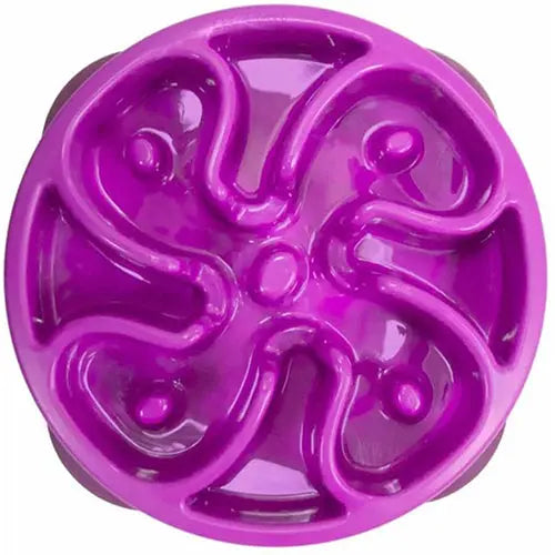Outward Hound Fun Feeder - Slow Feeder - Anti Schrok Voerbak - Paars - Mini - Ø20 cm Classies