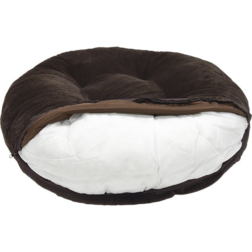 Animal Boulevard Champs-Elysees Puff/Donut – Luxe Super Zacht Imitatiebont – Verwijderbare Wasbare Hoes – Verkrijgbaar in 3 Maten &amp; 3 Kleuren