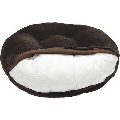 Animal Boulevard Champs-Elysees Puff/Donut – Luxe Super Zacht Imitatiebont – Verwijderbare Wasbare Hoes – Verkrijgbaar in 3 Maten &amp; 3 Kleuren