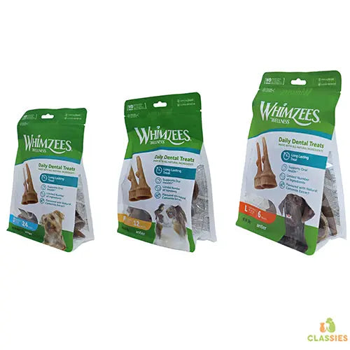 Whimzees vegan snack antler in zak Classies