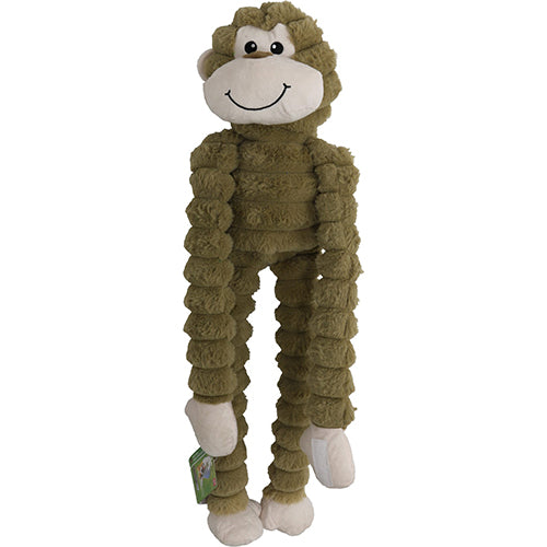 Boony speelgoed superzachte slungel aap corduroy met piep 90cm