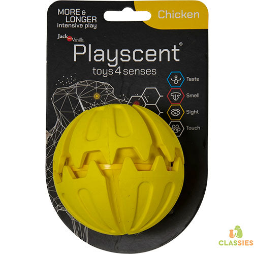Jack and Vanilla Playscent bal met smaak kip - runds - bacon - 8 cm