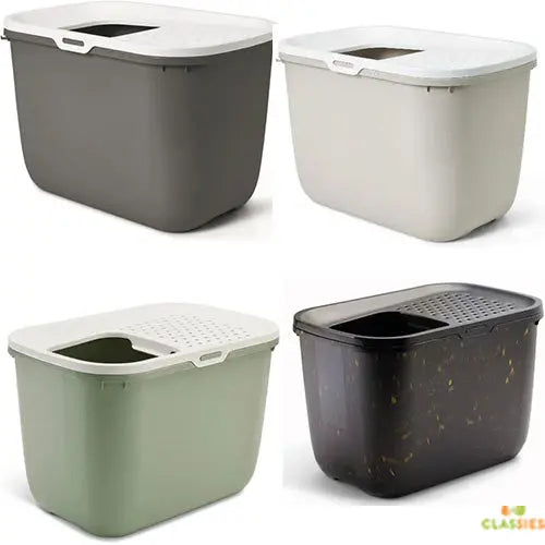 Savic Hop In - Kattenbak met Boveningang - 2 Maten - Diverse Kleuren Classies