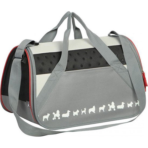 Promenade Amsterdam Hundetasche Gym Grau 42x24x26cm