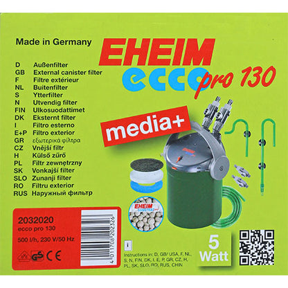 Eheim buitenfilter met filtermassa EccoPro