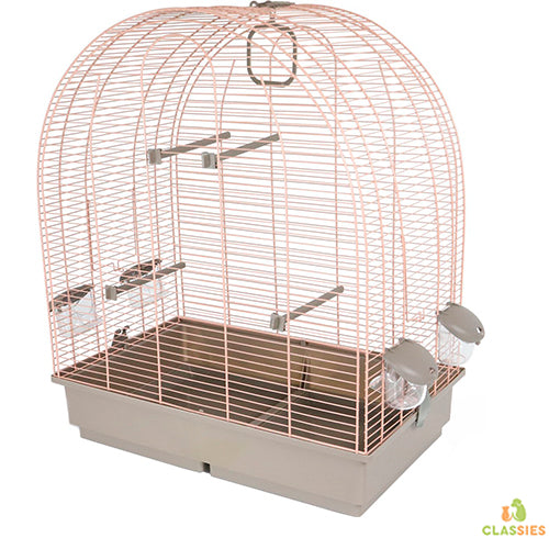 Voltrega Cage à Oiseaux 654 Saumon/Mocca 58 x 36 x 69 cm