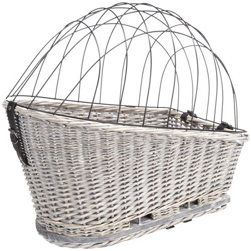 Trixie - Fietsmand - Bagagedrager - Met Rooster - Grijs - 55X35X49 cm