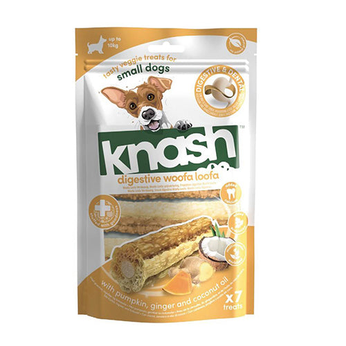 Knash Woofa Loofa Digestive met pompoen en gember – zak van 7 stuks - S of M