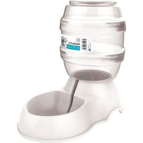 M-PETS waterdispensercilinder - 3500 ml - wit - voor hond