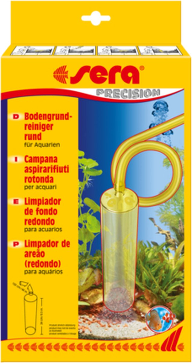 Sera - Nettoyeur de sol - Aspirateur - Rond - Dimensions : hauteur 25 cm, Ø 5,7 cm