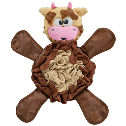Nina Ottosson Snuffle Palz Cow snuffelmat knuffel 35 cm