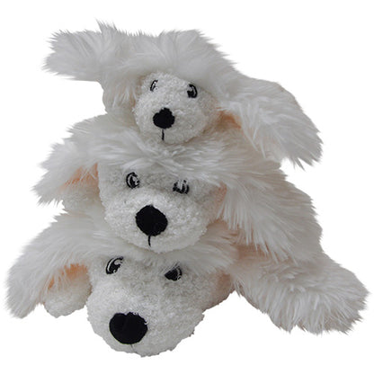 Animal Boulevard Classic Hondenspeelgoed - Woofles Knuffel Flattie Poedel met Crunchy - Verkrijgbaar in 3 maten
