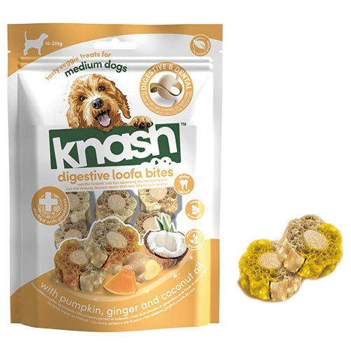 Knash Woofa Loofa Bites Digestive met pompoen en gember – 100 gram