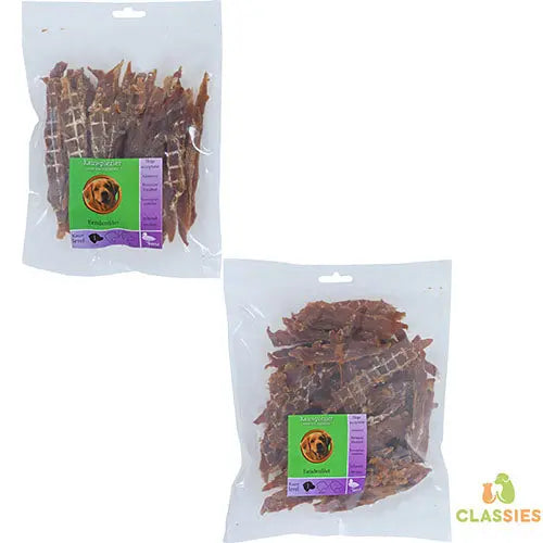 Natuurlijke Hondensnack Eend - Eendenfilet in 200 of 400 gram Classies